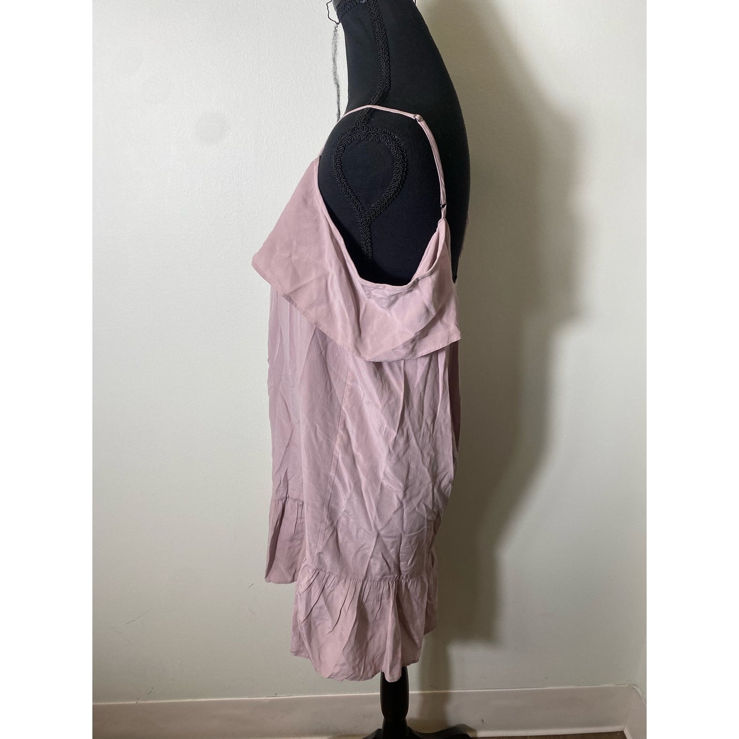 Joie Light Purple Cold Shoulder Silk Mini Dress Sz S