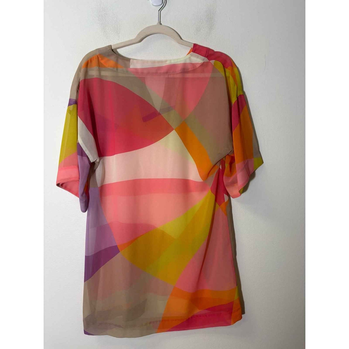 Trina Turk Multi Color Sheer Dress Sz 0