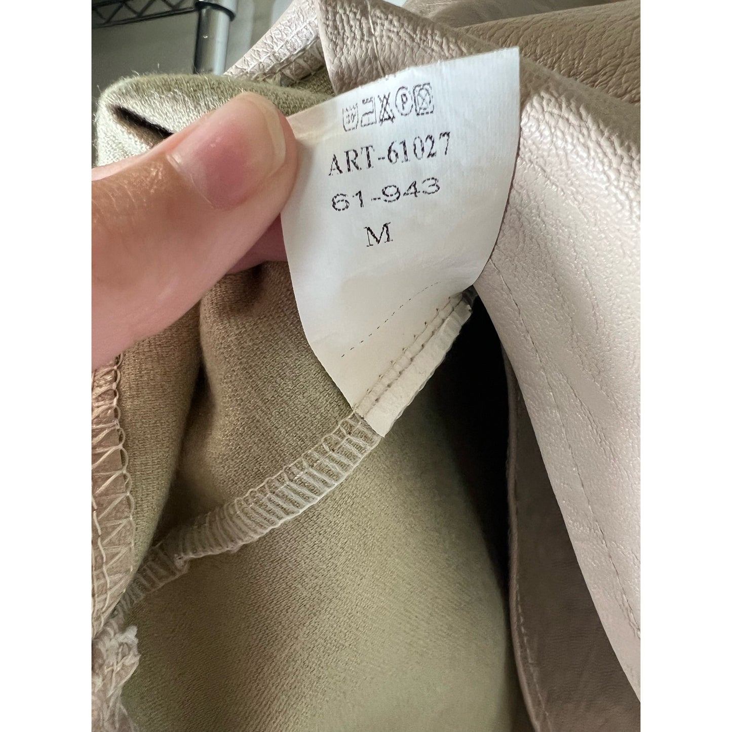 Venti6 Faux Tan Mini Skirt Sz M