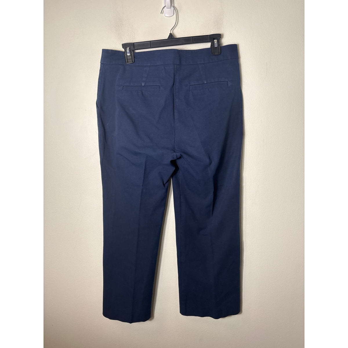 Trina Turk Navy Blue wide Leg Cropped Pants Sz 10