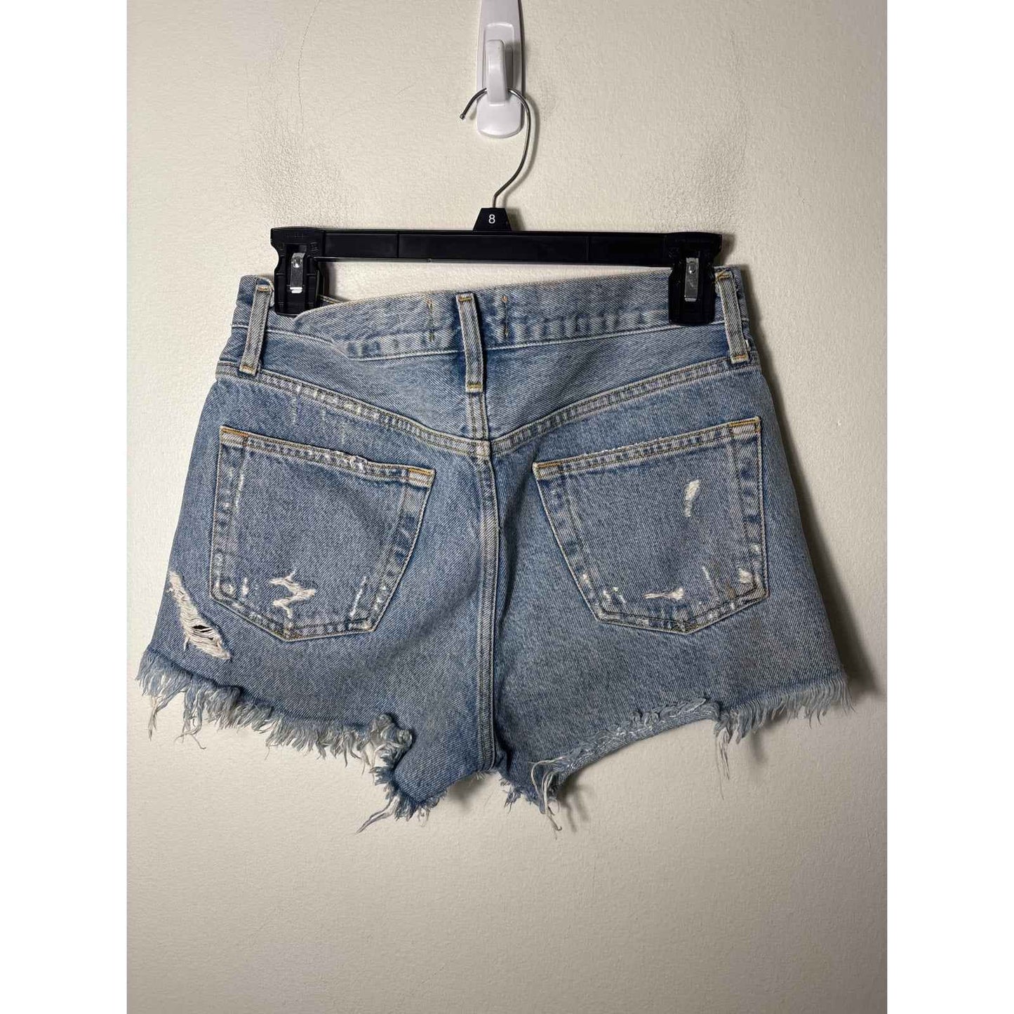Agolde Viintage Look Cutoff Denim Shorts Sz 23