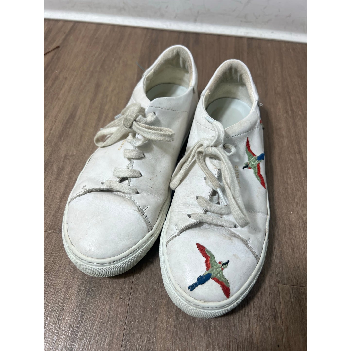 Axel Arigato White Leather Bird Shoes Sz 34 (4/4.5)