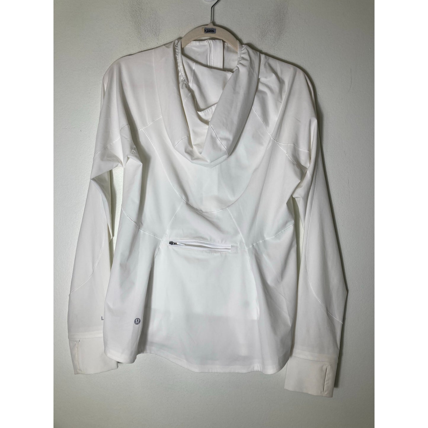 Lululemon White Lightweight Hooded Jacket Sz 8