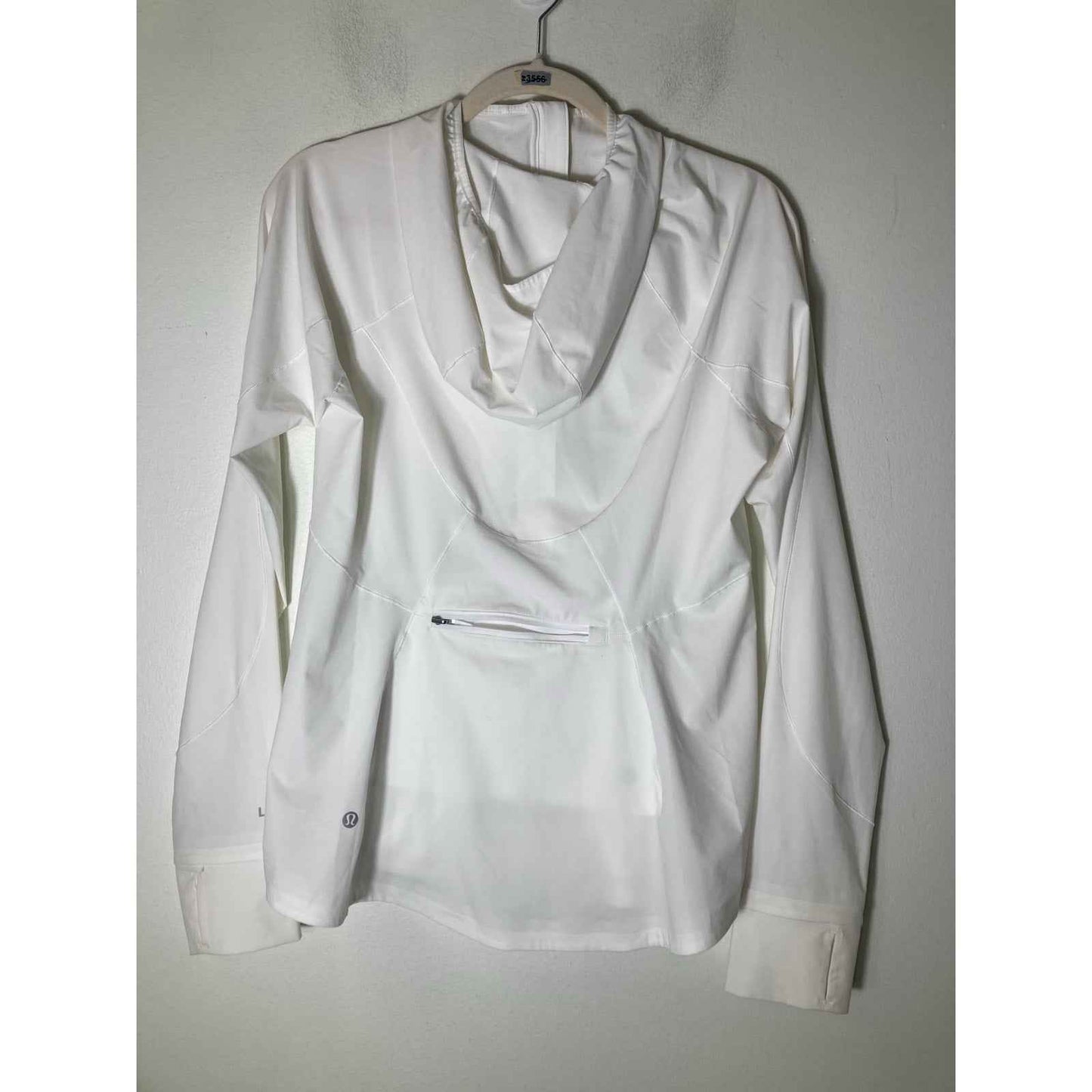 Lululemon White Lightweight Hooded Jacket Sz 8