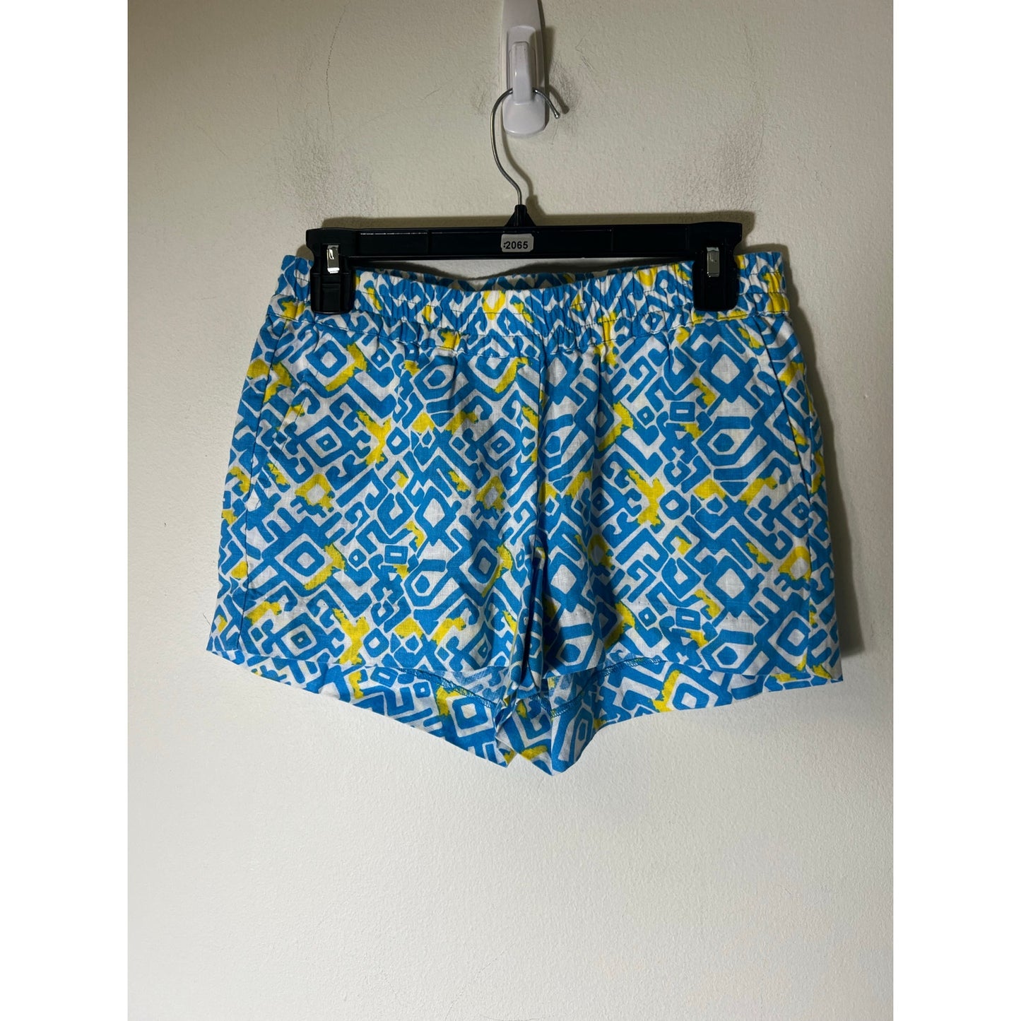 HiHo Blue White and Yellow Elastic Waist Pull On Shorts Sz S