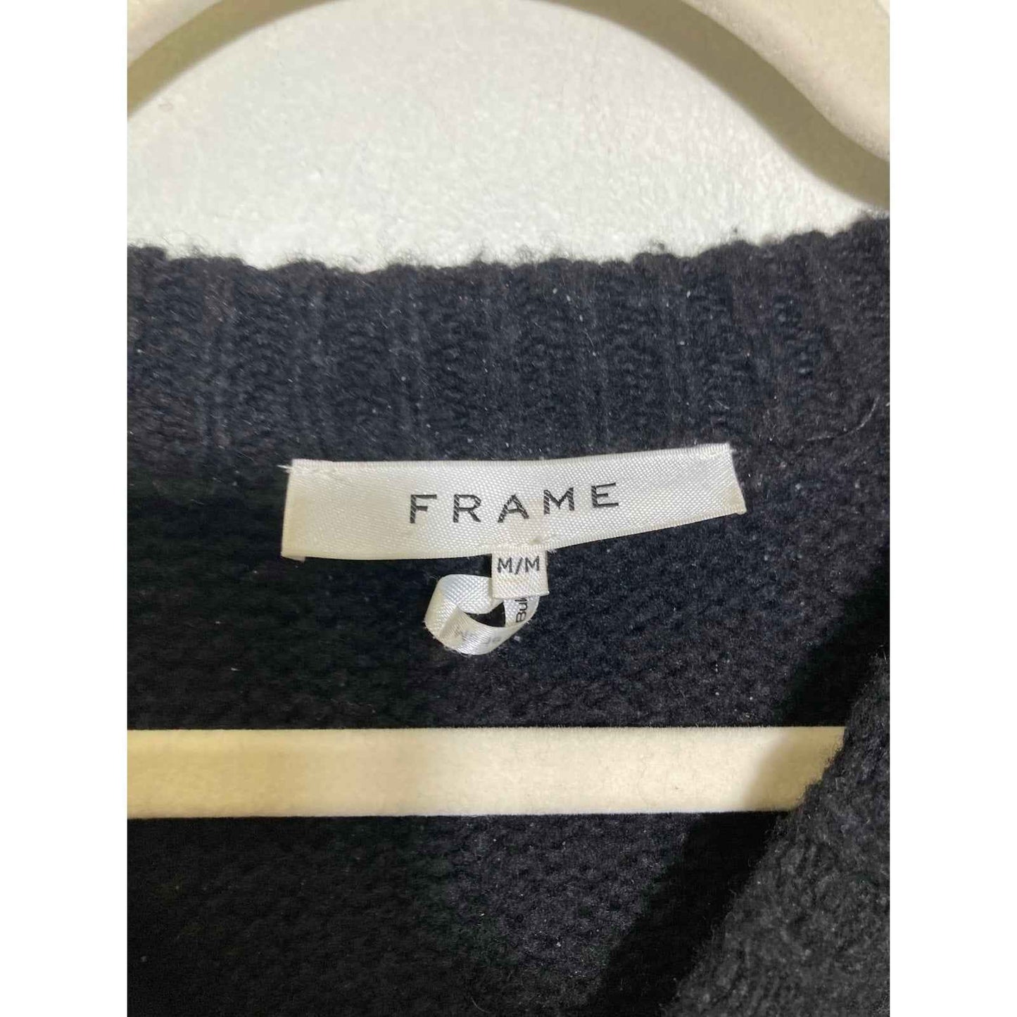 FRAME Black Long Sleeve Sweater Sz M