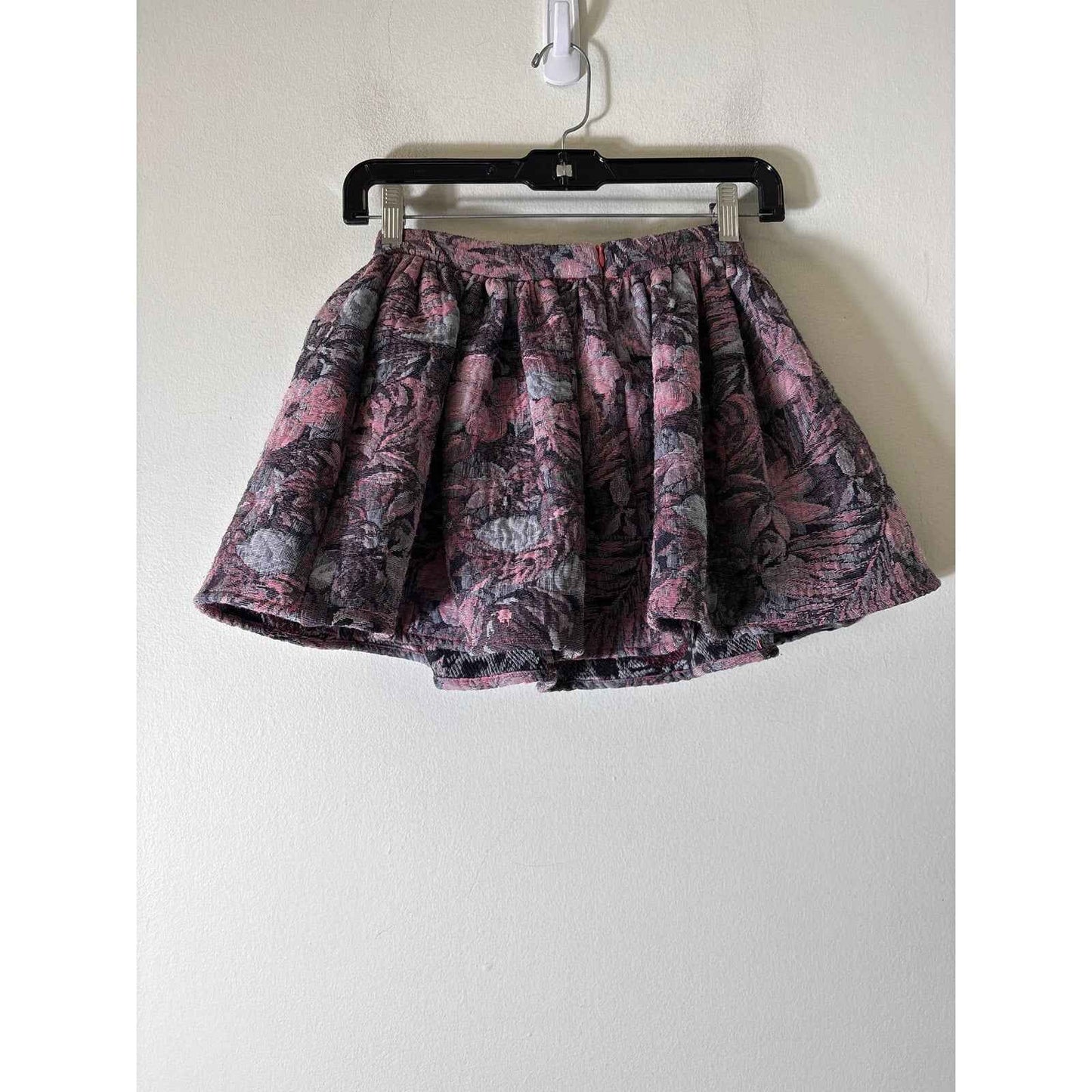 Girls Morley Pink Floral Mini Party Skirt Sz 7