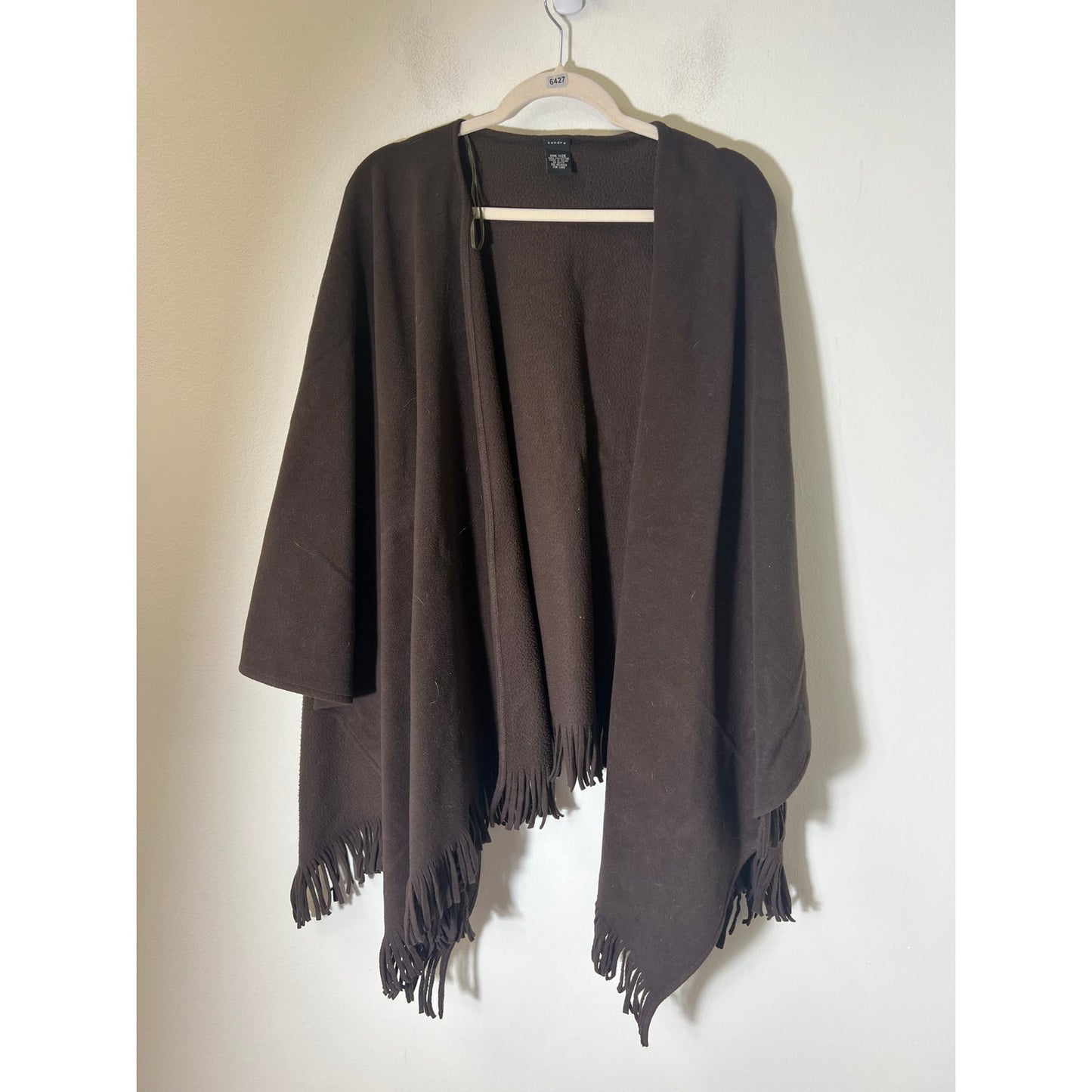 Sandra Brown Fleece Ponch/Wrap One Size.