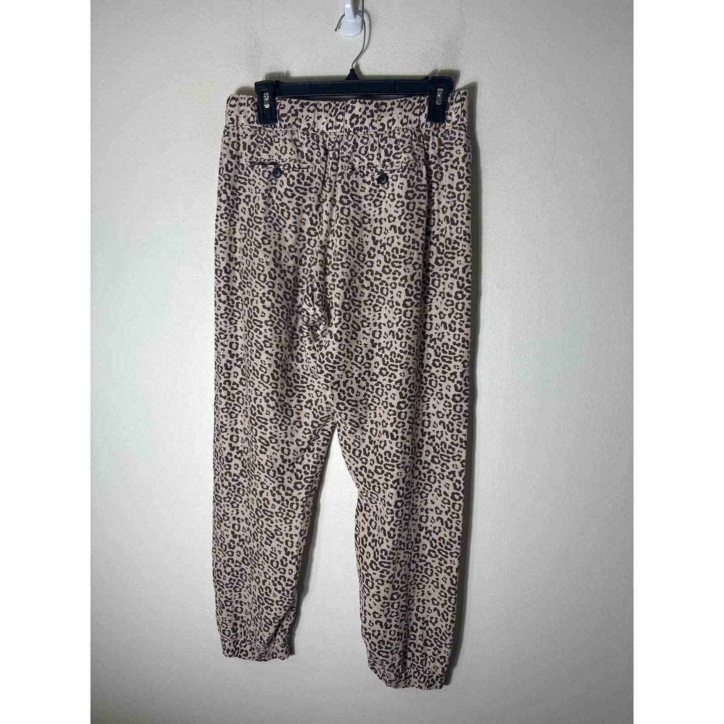 ATM Off White Animal Print Pull On Silk JoggerS and Cami Set z S/P
