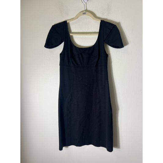 Tt Collection Black Cap Sleeve Knee Length Dress Sz 2