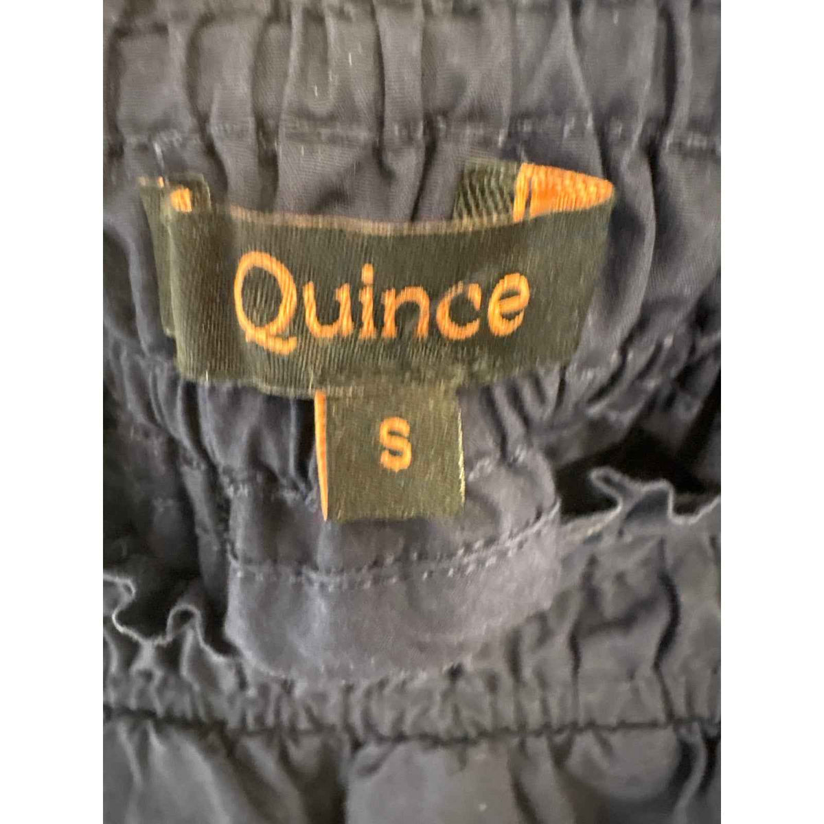 Quince Navy Pull On Tiere Cotton Maxi Skirt Sz S