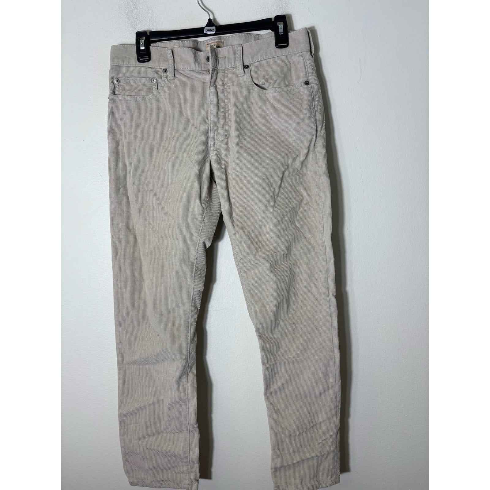 Men's J Crew Light Tan 5 Pocket Cords Sz 30x30