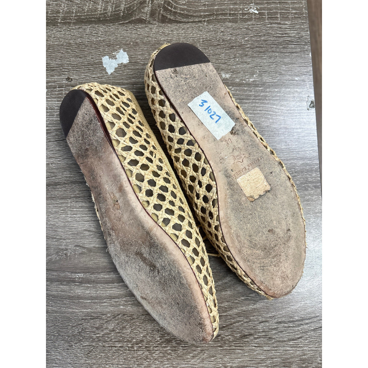 Loeffler Randall Raffia Weave Ballet Shoes Sz 8.5
