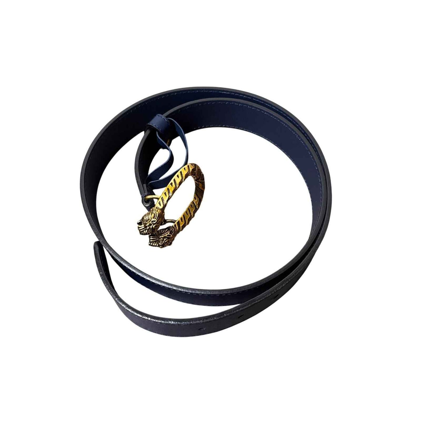 Gucci Dionysus Navy Leather Belt Sz 36"