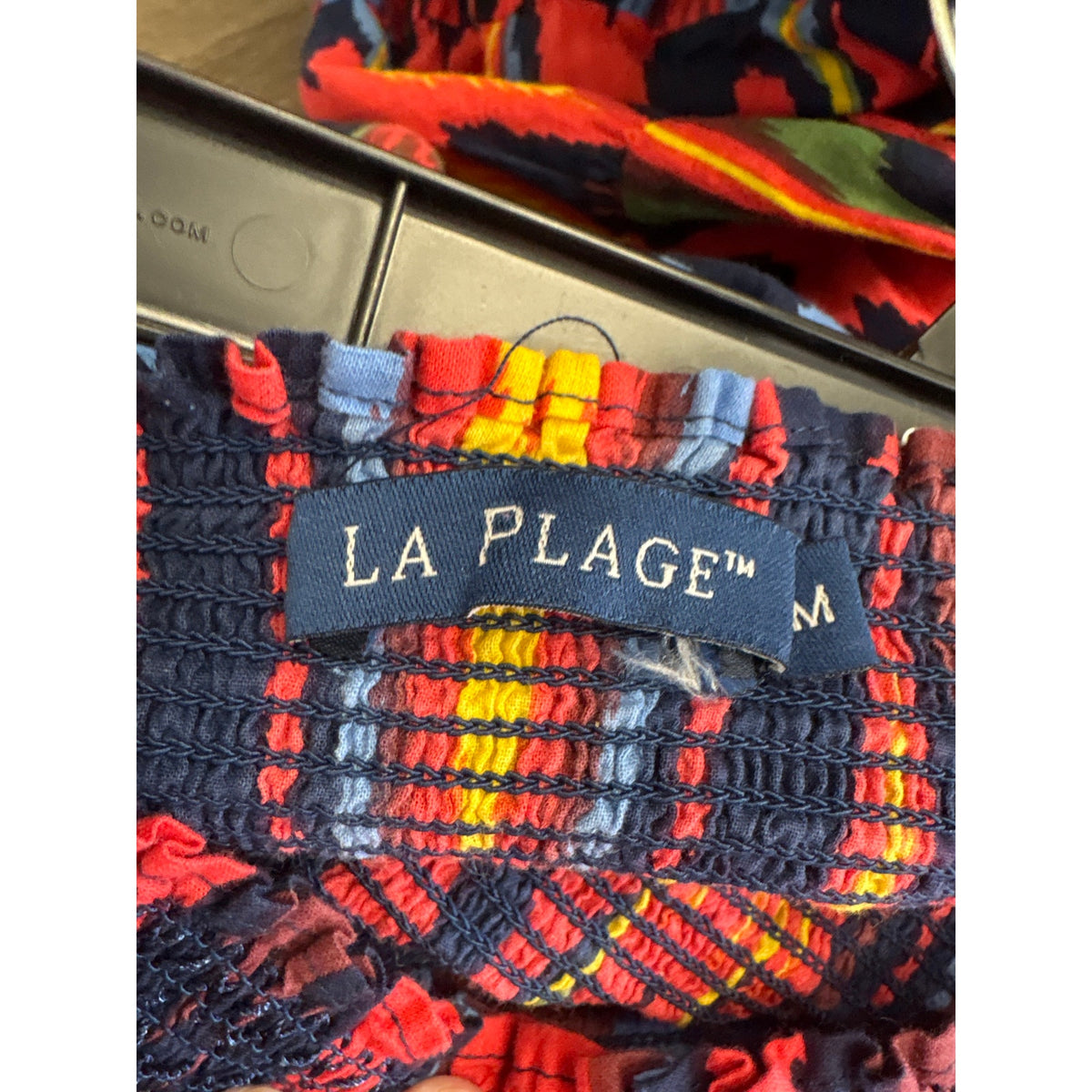 La Plage Primary Color Ikat Tiered Skirt Sz M