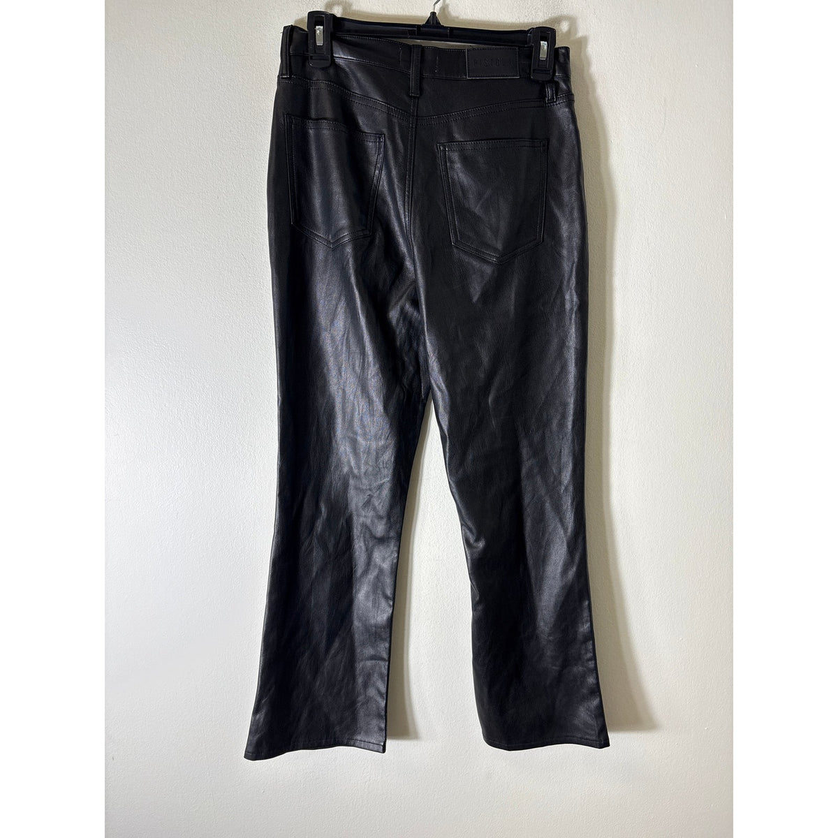 Pistola Black Faux Leather Jeans Style Pants Sz 27