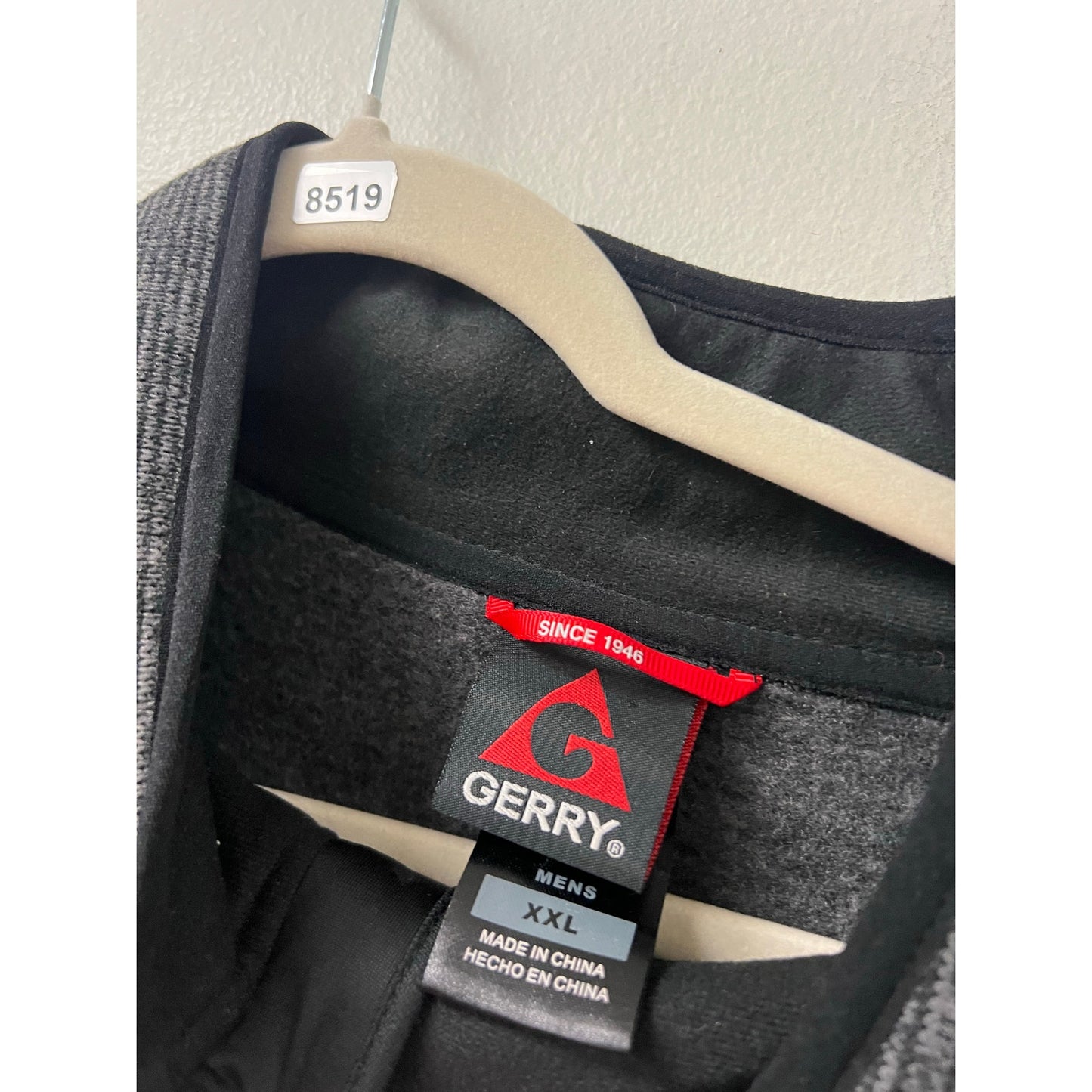 Gerry Black/Grey Zip Up Sweater JAcket Sz XXL