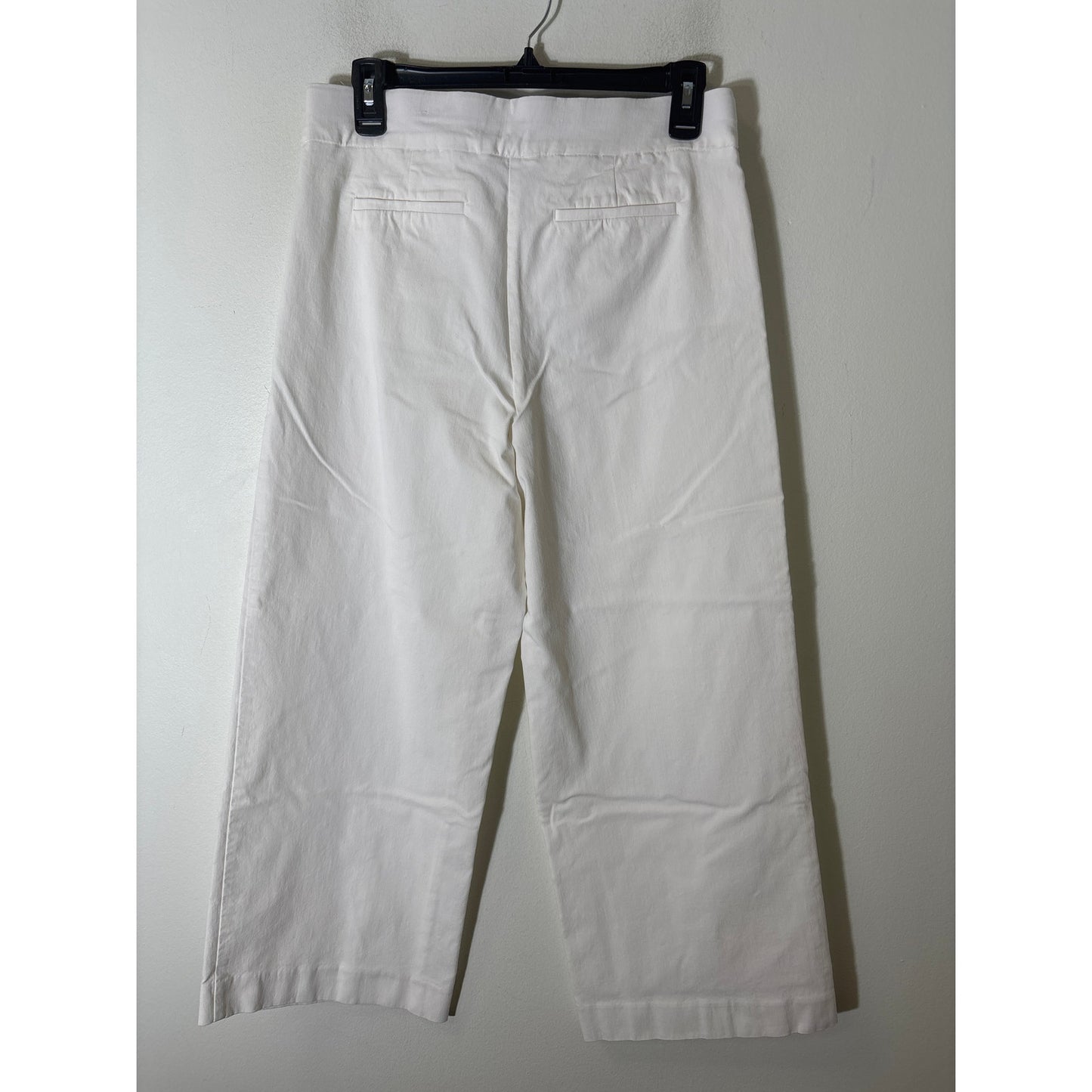Chicos White Flat Front Pull On slacks Sz 15R