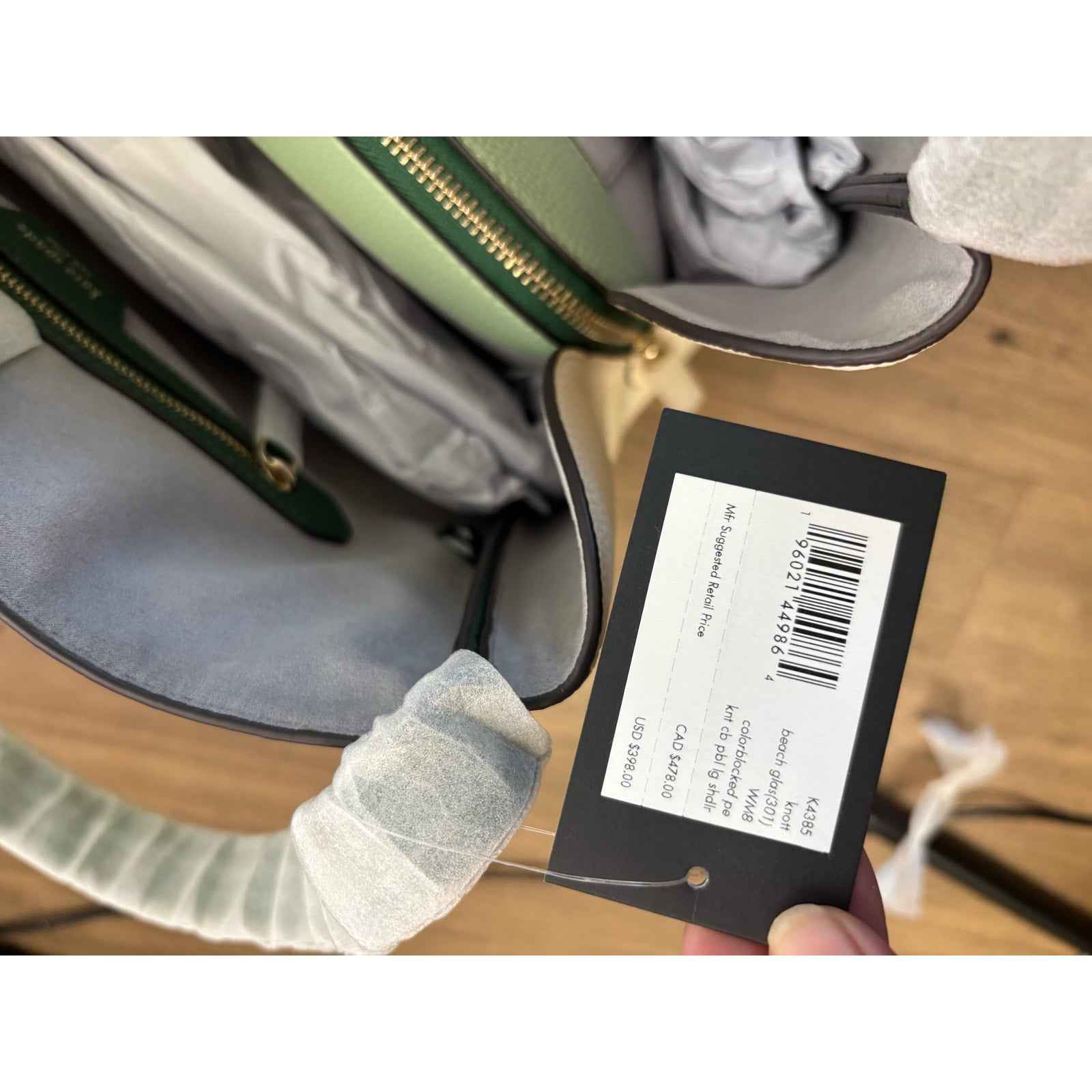 NWT Kate Spade Color Block Beach Glass Large Pebbled Shoulder Bag