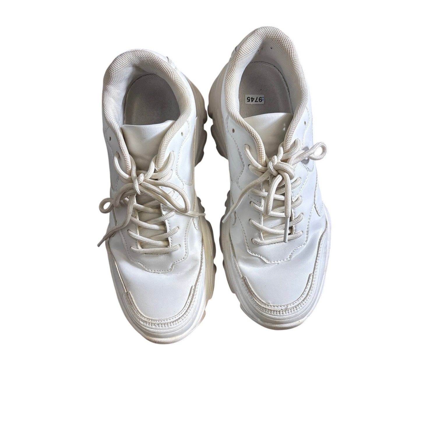 Berness Blair Dad White Chunky Platform Sneaker Sz 9