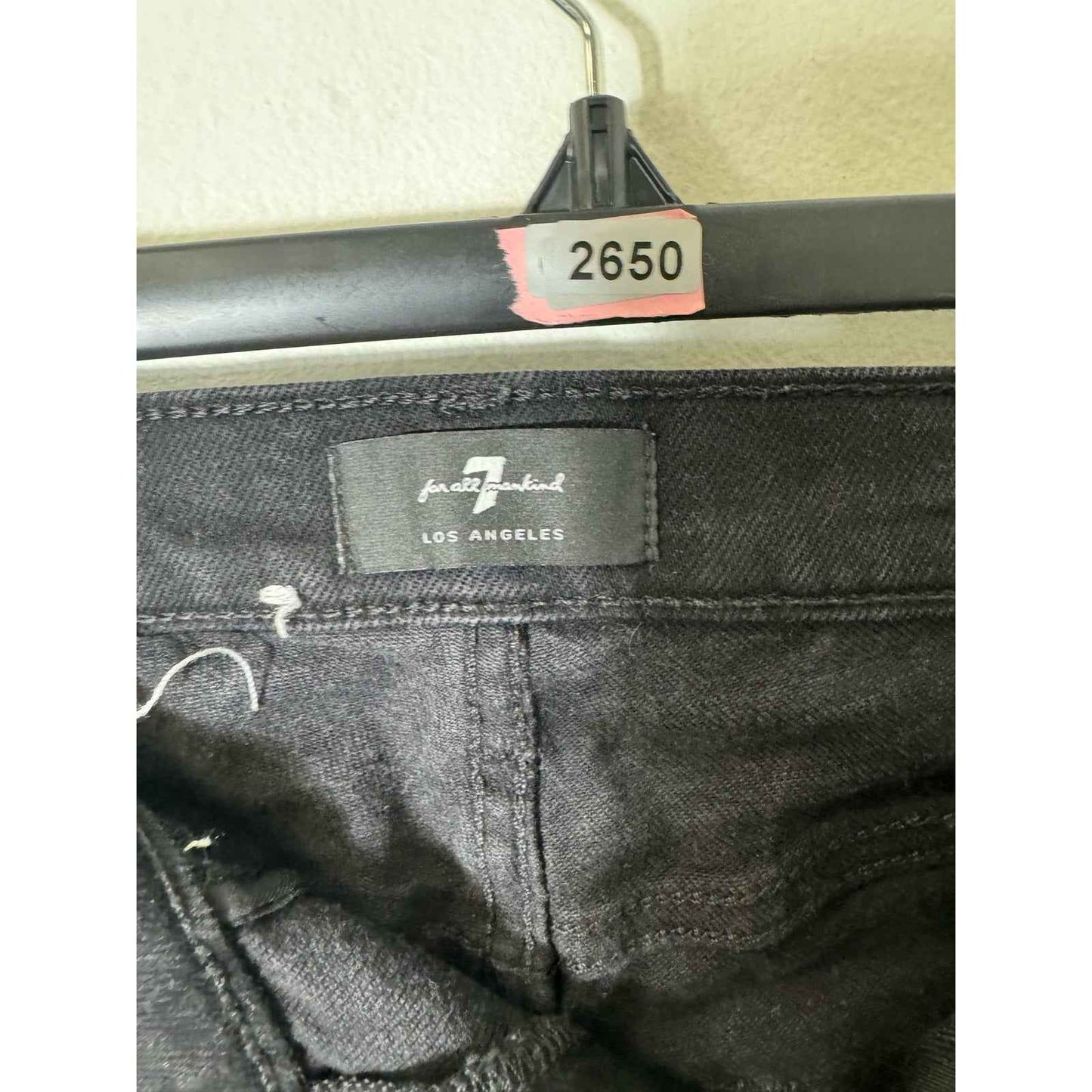 7 for All Mankind Black Jeans Sz 2