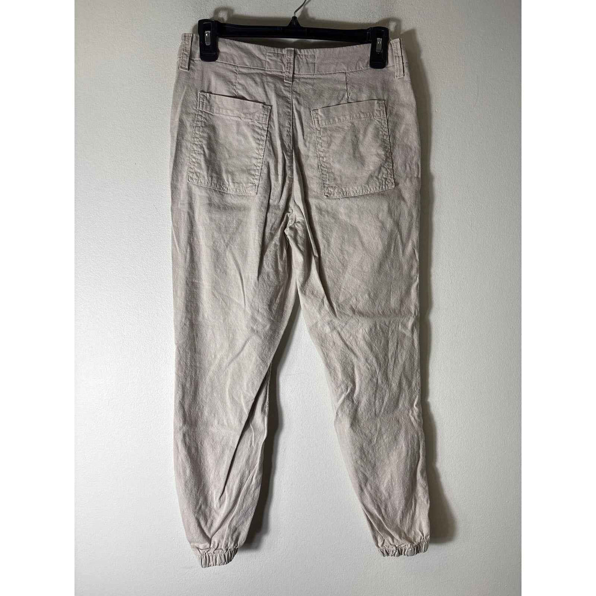 Mens Frank & Eileen Khaki Linen Jogger Style Pants Sz 4