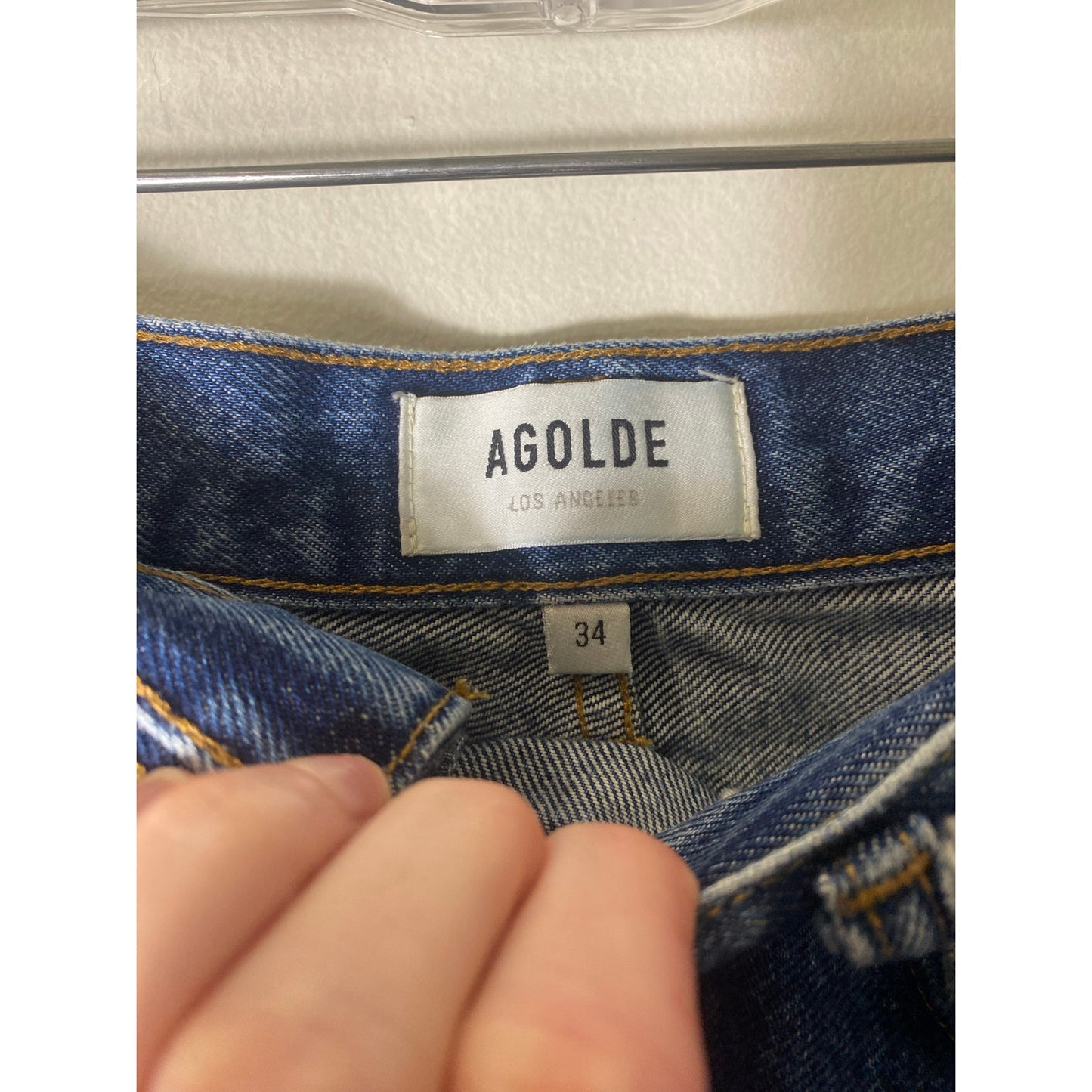 Agolde Blue Jean Cutoffs Sz 34