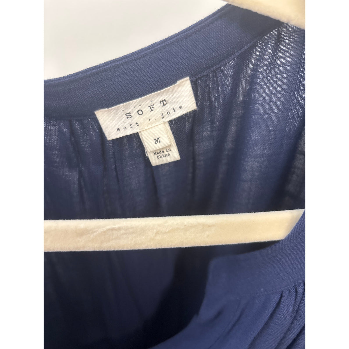Soft Joie Navy Front Pocket Shift Dress Sz M