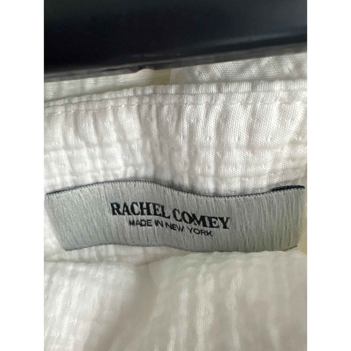 Rachel Comey White Straight Leg Back Zip Ankle Pants Sz S