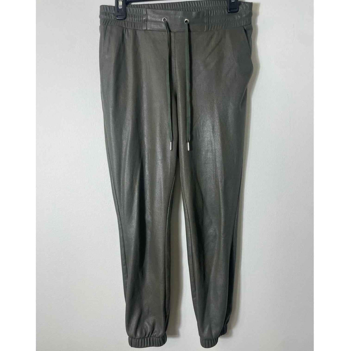 Philanthropy Green Faux Leather Jogger Sz S