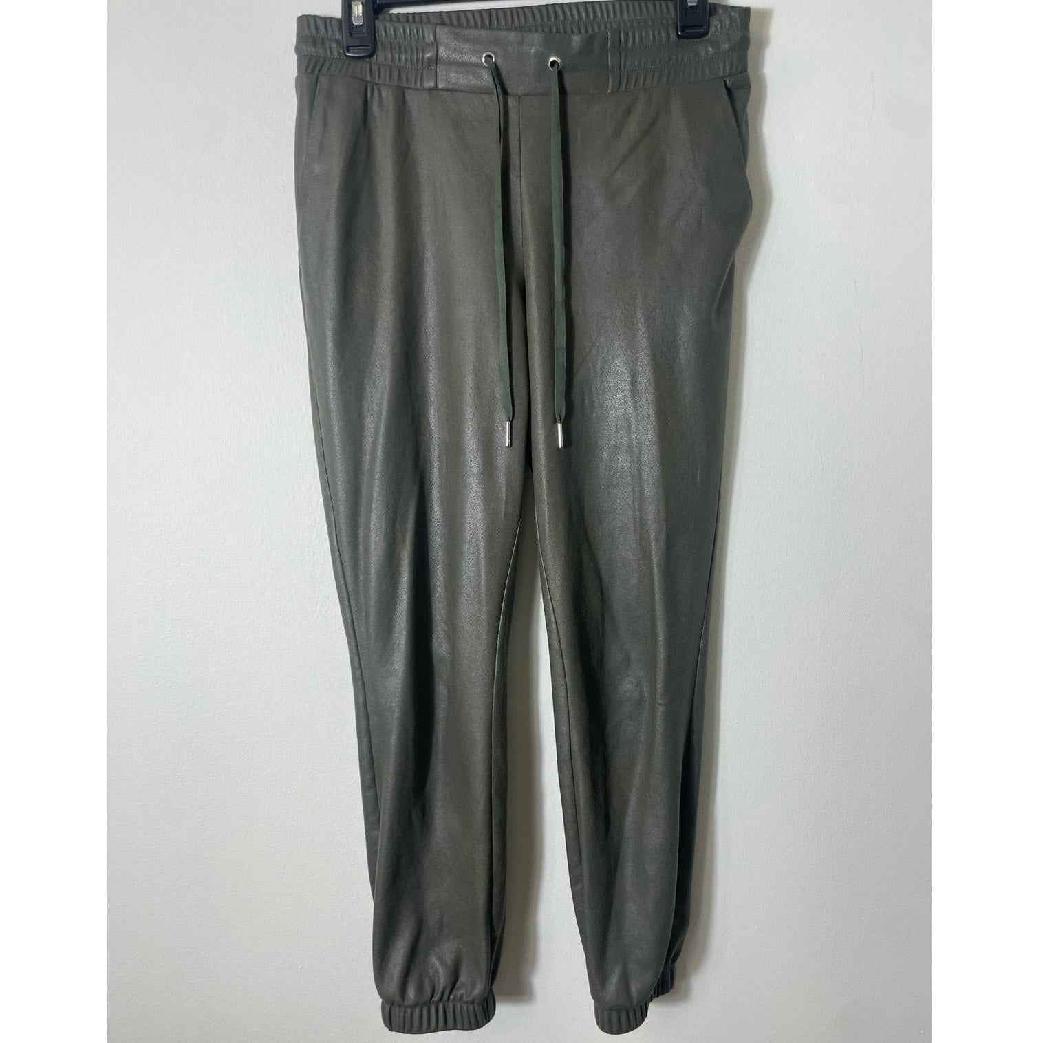 Philanthropy Green Faux Leather Jogger Sz S