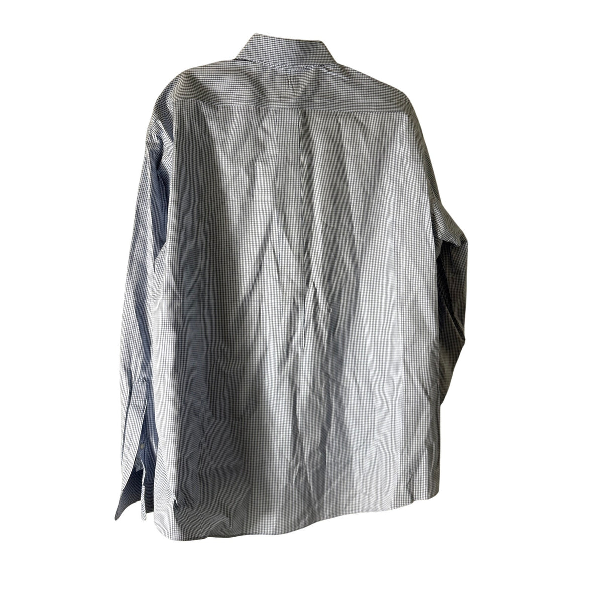 Jos A Bank Blue and White Travelers Collection Shirt Sz 16.5/36