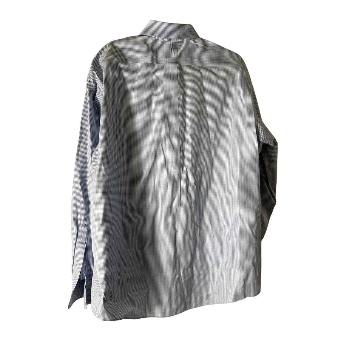 Jos A Bank Blue and White Travelers Collection Shirt Sz 16.5/36