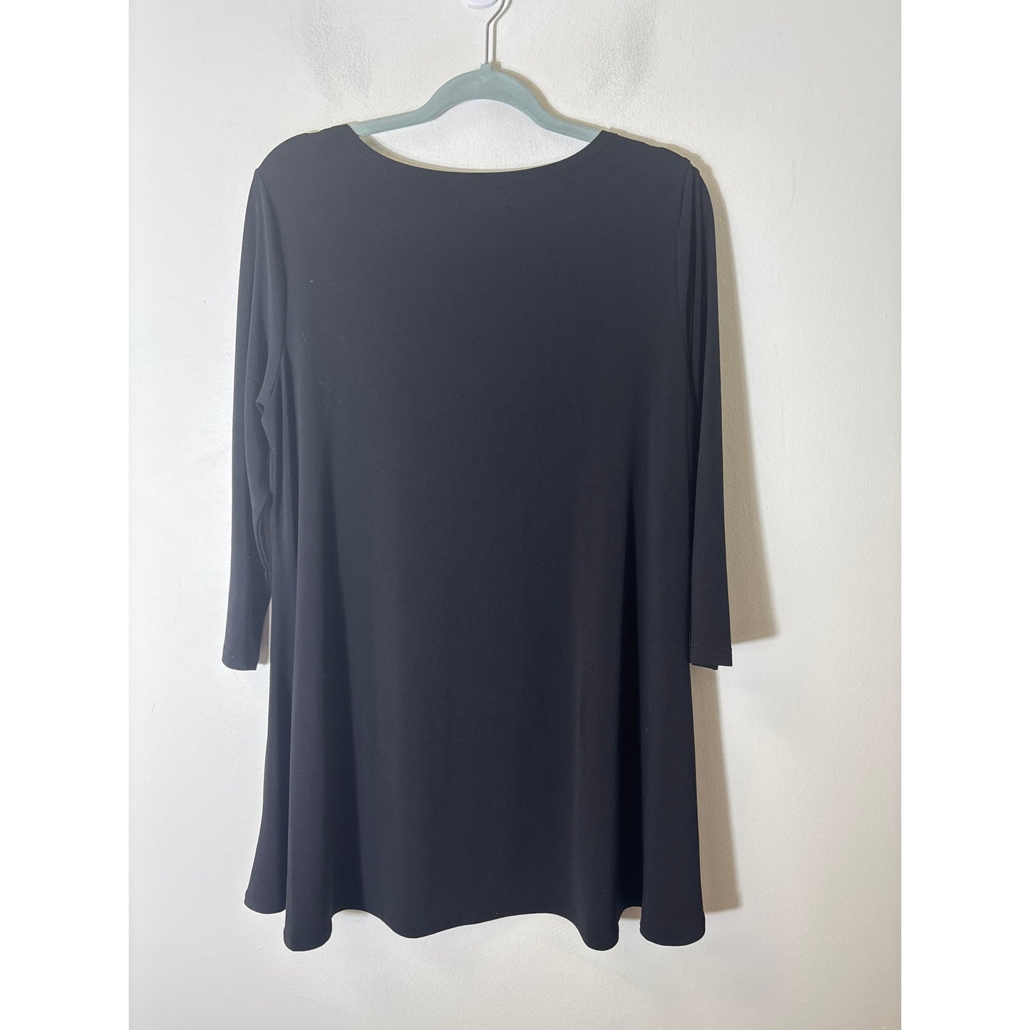 Alfani Black Swing Long Sleeve Top Sz M