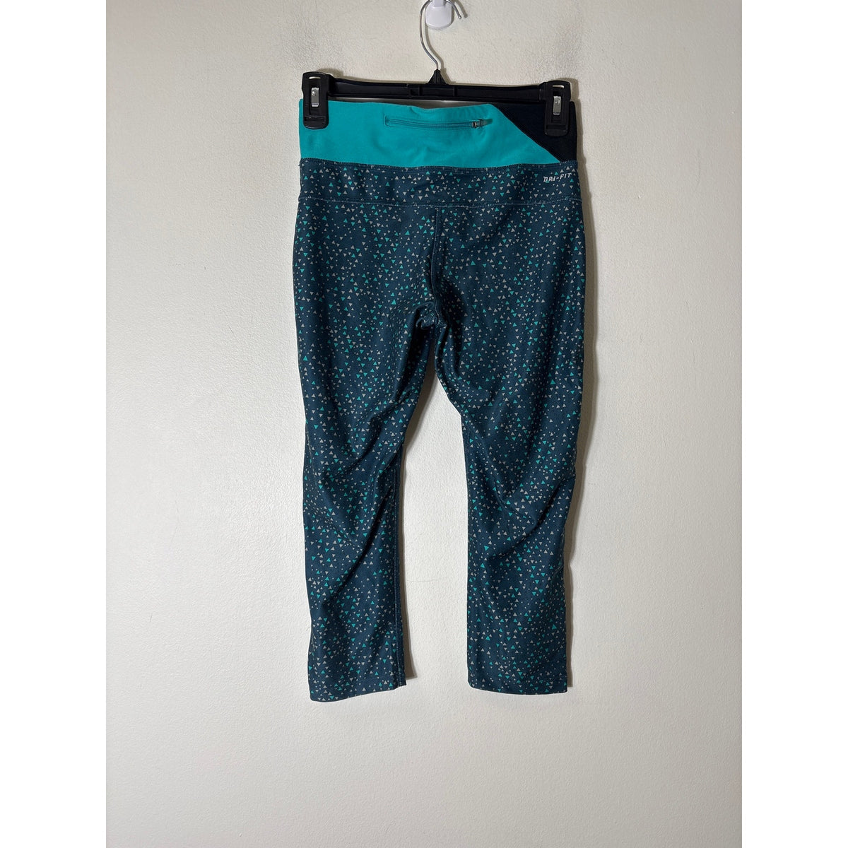 Nike dryfit turquoise, black, and grey leggings Sz XS