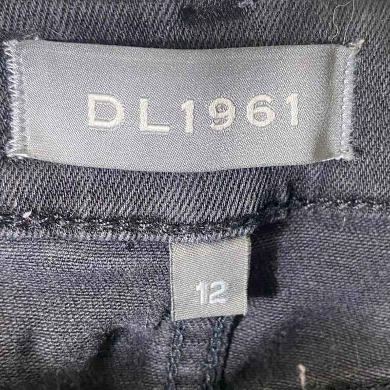 Girls DL1961 Faded Black Moto Skinny Jeans Sz 12