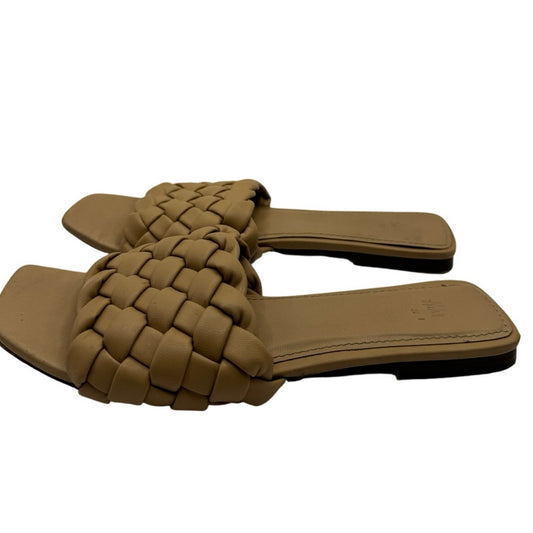 H&M Nude Slip On Slide Sz 37