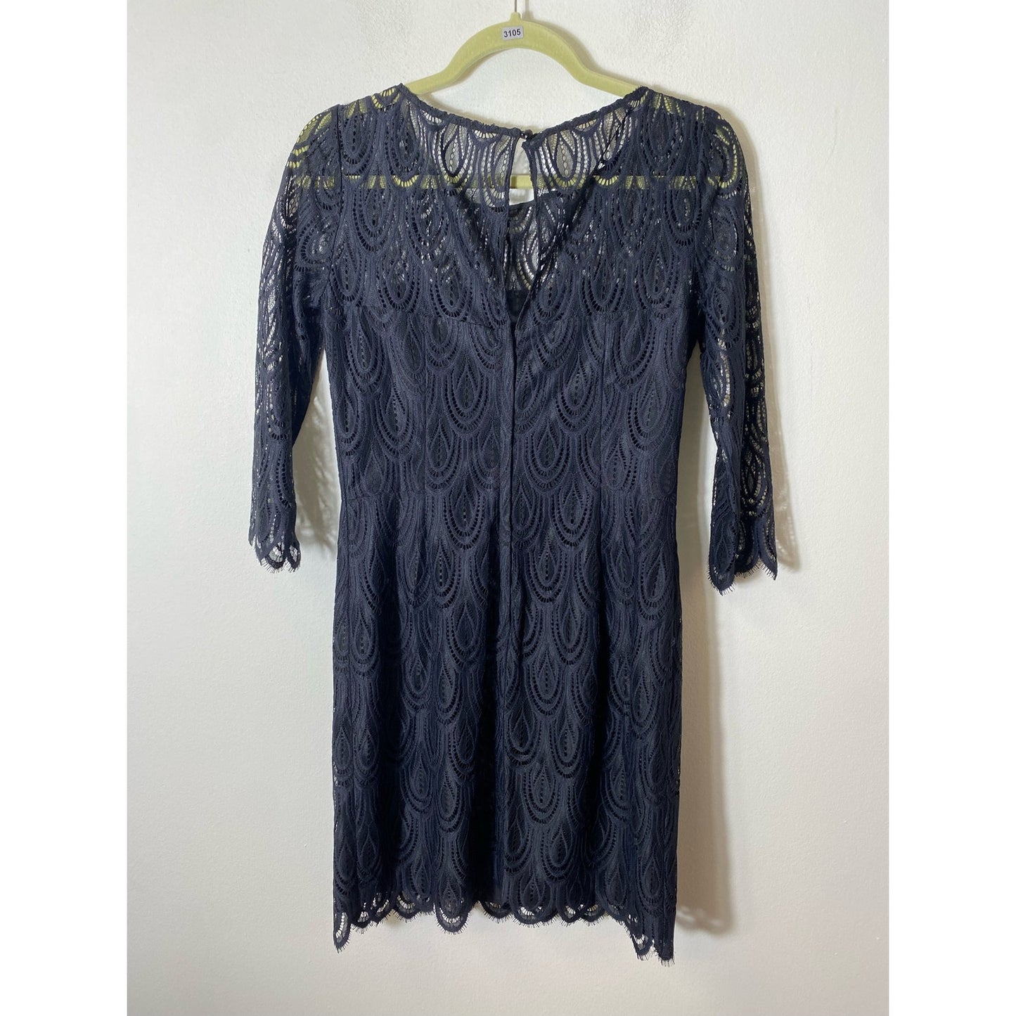 Lilly Pulitzer Black Long Sleeve Knee Length Cocktail Dress Sz 6