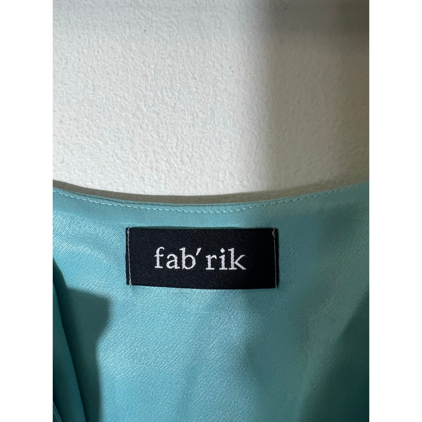 Fab'rik Light Blue Spaghetti Strap Slip Dress Sz S