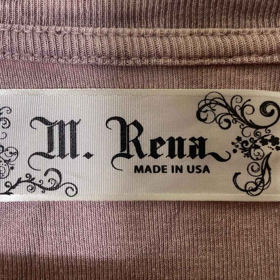 M. Rena Mauve Mini T-shirt Dress Sz L
