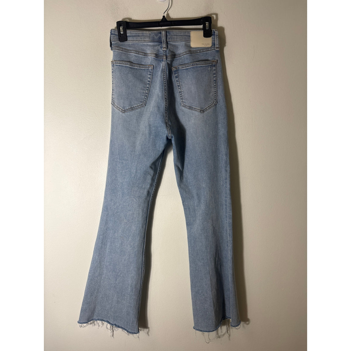 Rag & Bone Light Wash "Casey High Rise Flare" Blue Jean Sz 27