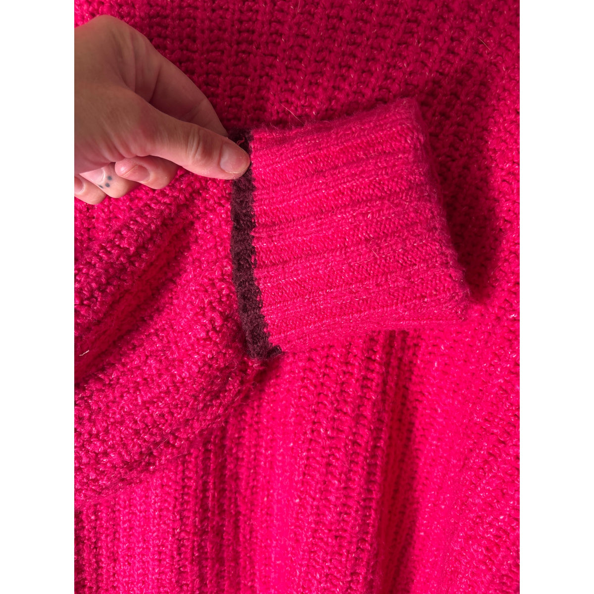 Maeve Hot Pink Chunky Sweater Sz S