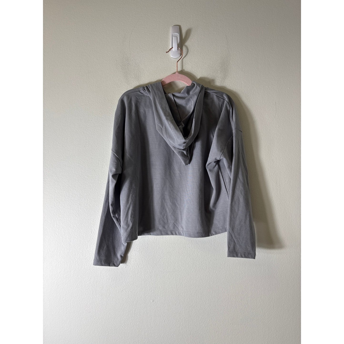 Kids Play Gray Hooded Long Sleeve Shirt Sz 8-9Y
