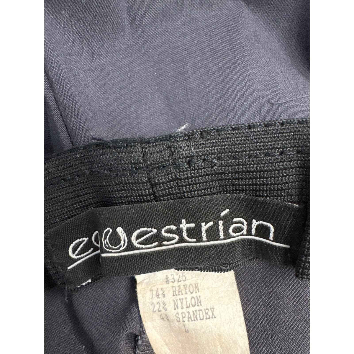 Equestrian Gray Pull On Pants Sz L