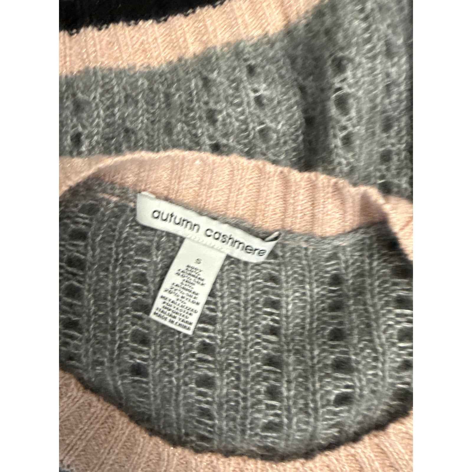 Autumn Cashmere Oatmeal Long Sleeve Knit Body Con Sweater Dress Sz M