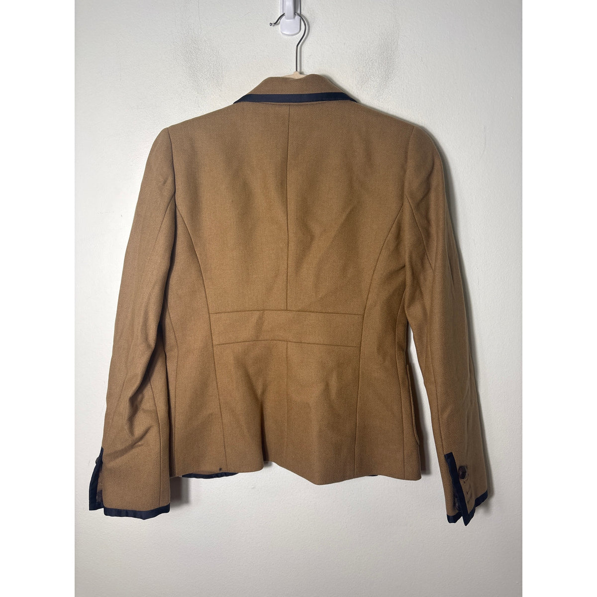 J.Crew Camel With Navy Trim Blazer Sz 0