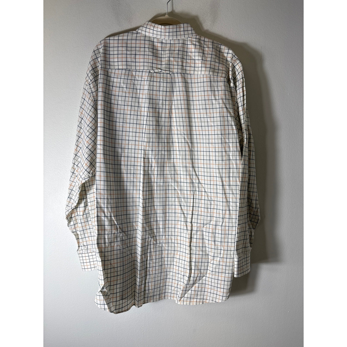 Orvis Orange and Green Plaid Button up Shirt Sz XXL