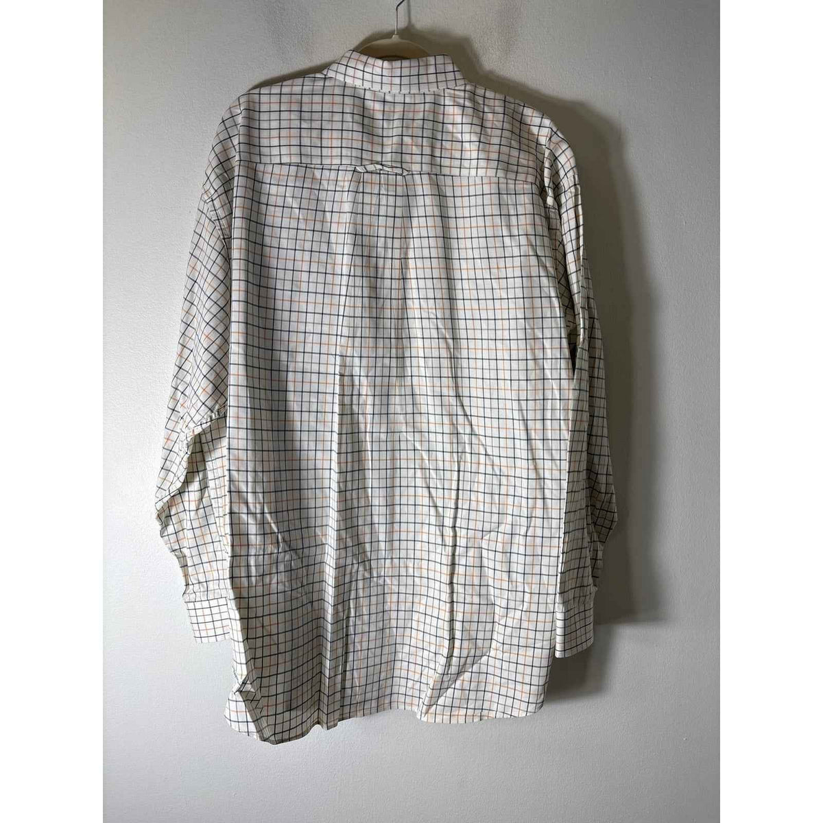 Orvis Orange and Green Plaid Button up Shirt Sz XXL