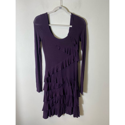 Bailey 44 Purple Long Sleeve Knee Length Dress Sz S