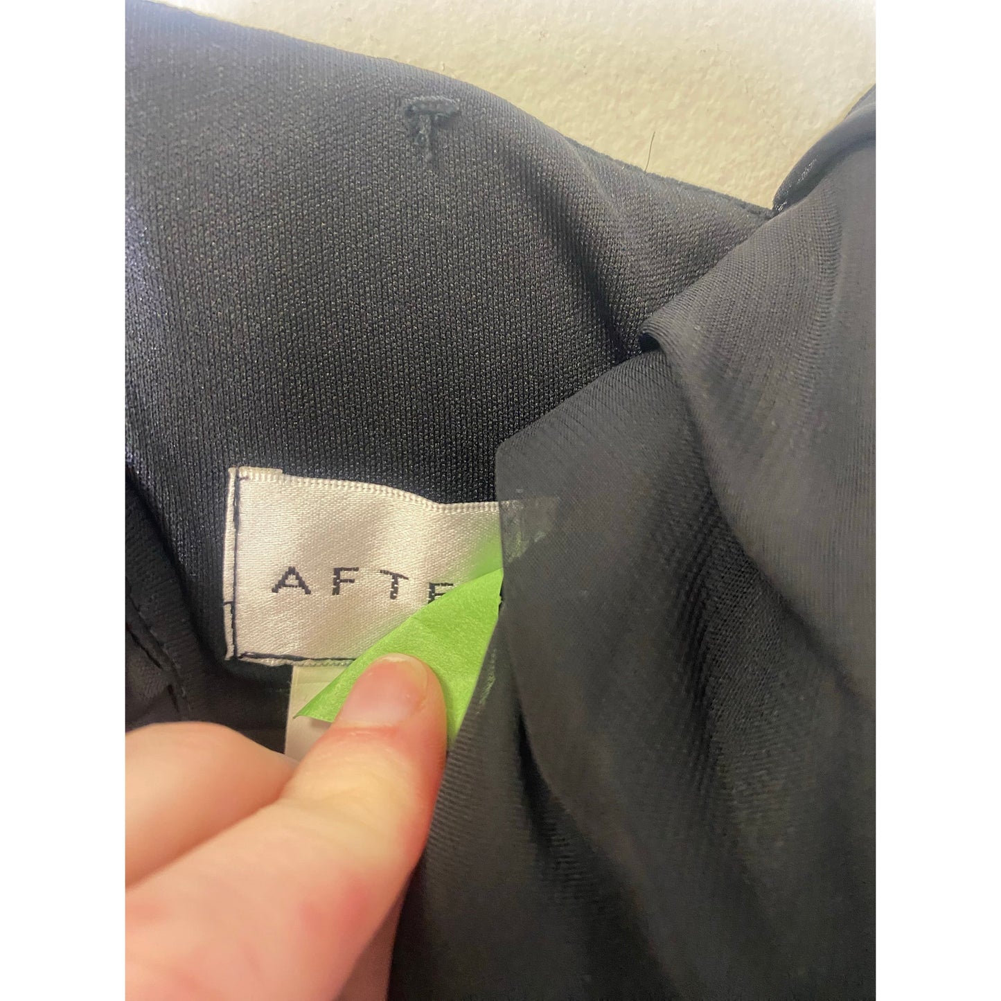 After Six Black Strapless Floor Length Empire Waist Gown Sz 4